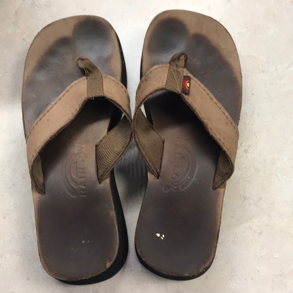 Rainbow Flip Flops